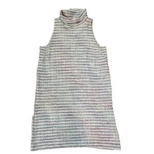 Anthropologie Akemi + Kin Mini Dress Small Tweed Textured Cowl Neck Sleeveless